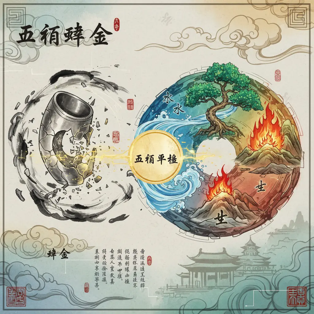 五行平衡 - 五行缺金